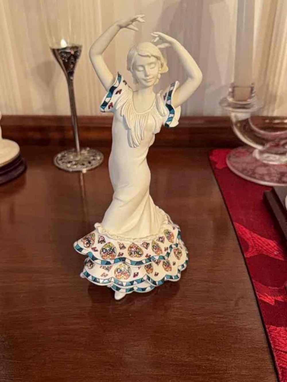 A Nadal porcelain figurine of a Spanish flamenco dancer.